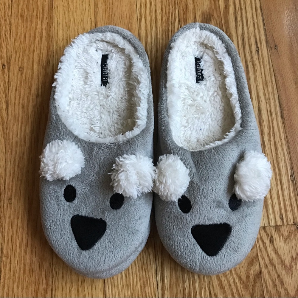 Forever 21 Koala Slippers, Size M